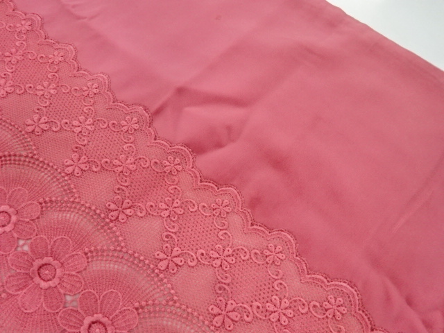  ビロードレース花模様ショール